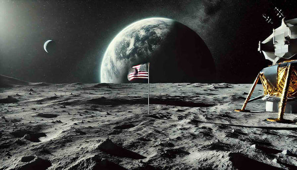 Peut on voir le drapeau sur la lune ?