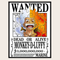 One Piece Monkey D Luffy Wanted Poster