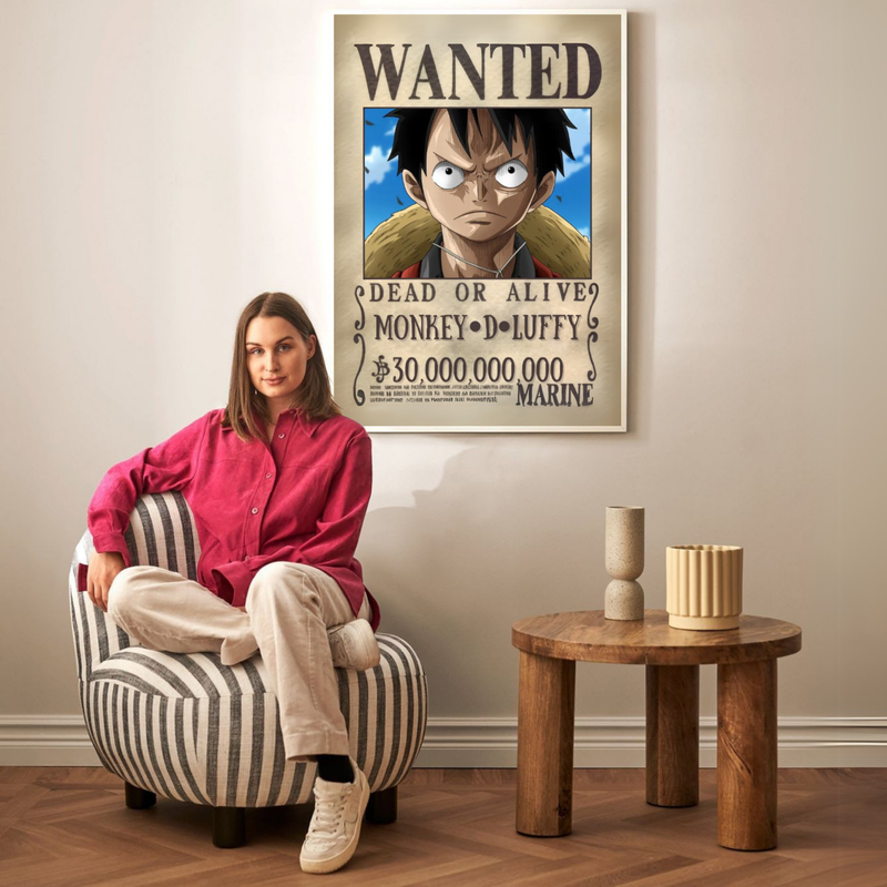 One Piece Poster Luffy Wanted