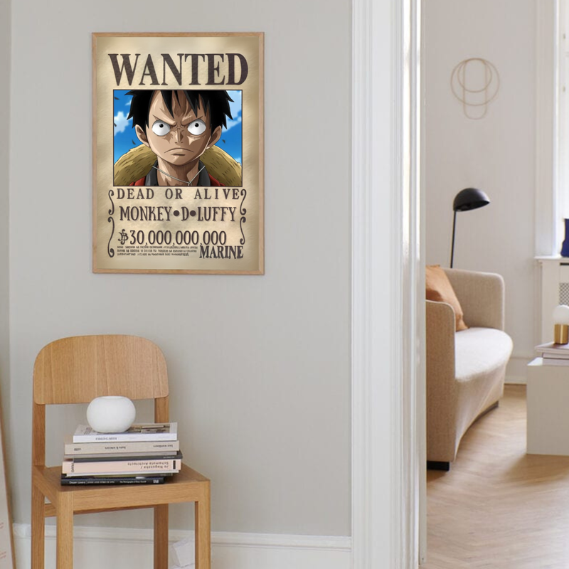 One Piece Poster Luffy Wanted