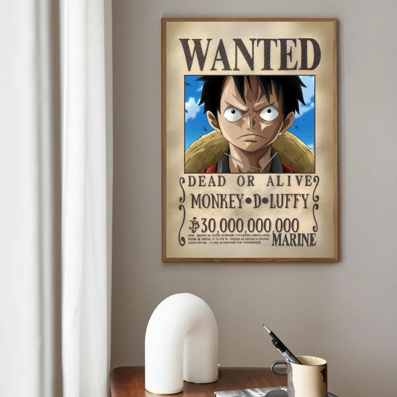 One Piece Poster Luffy Wanted