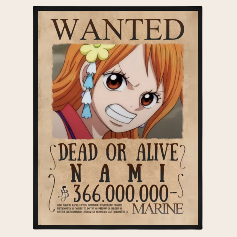 One Piece Nami Wanted Poster