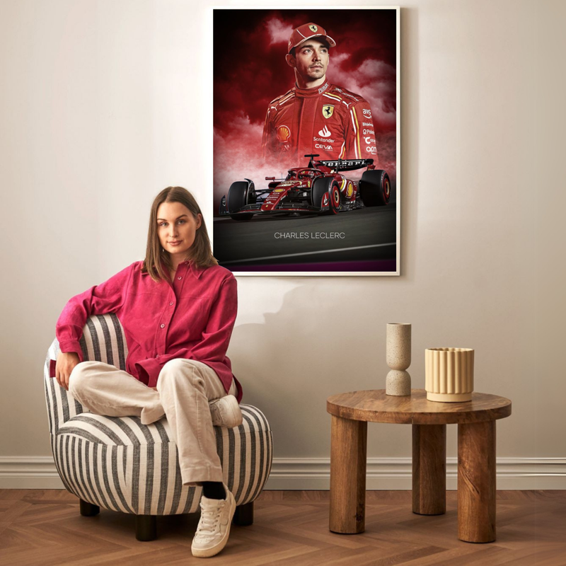 Charles Leclerc Ferrari Poster