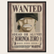 One Piece Poster Wanted Zoro